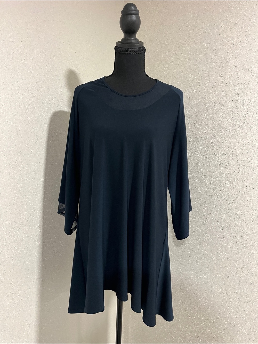 Sympli Navy A-Line Swing Tunic-Size 8